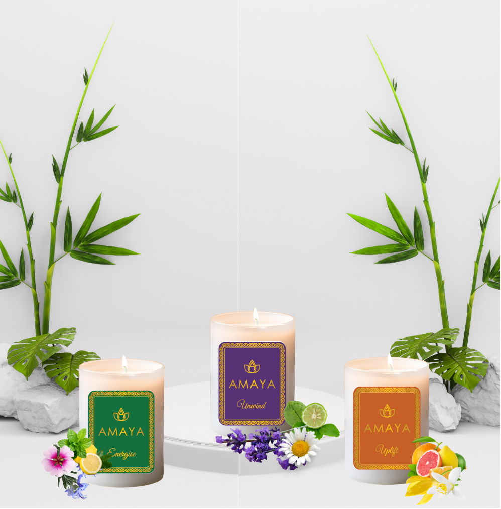 Wellness-All-Day Candles (Set of Uplift, Energise and Unwind Candles)