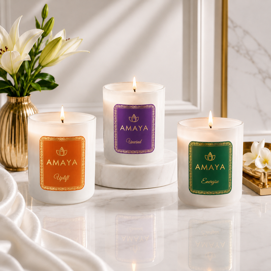 Wellness-All-Day Candles (Set of Uplift, Energise and Unwind Candles)