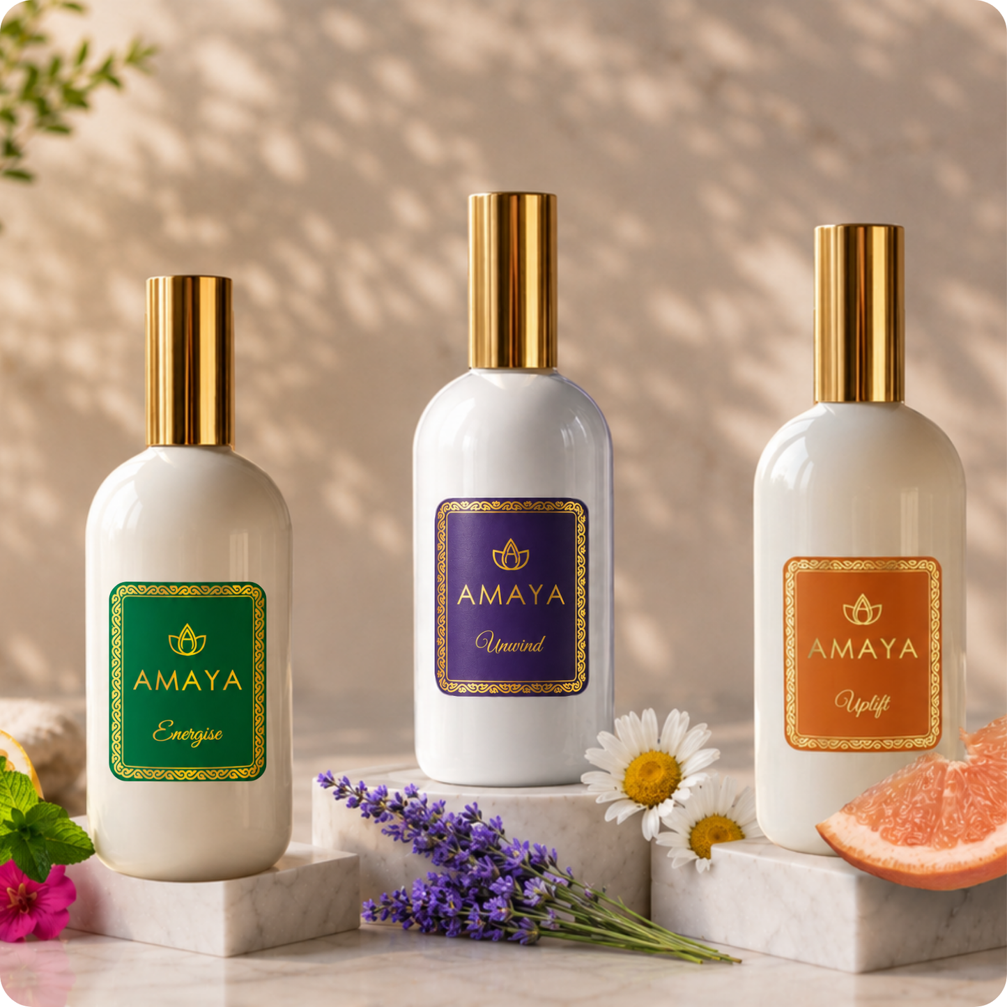 Wellness-All-Day Room Sprays (Set of Uplift, Energise and Unwind Room Sprays)